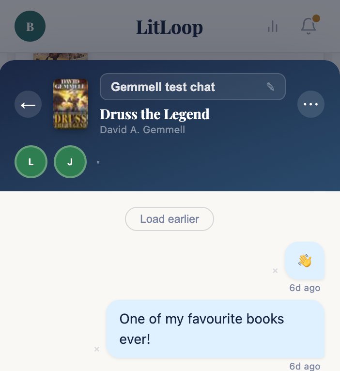 Litloop chat screen